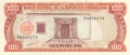 Dominican Republic 100 Pesos, 1990